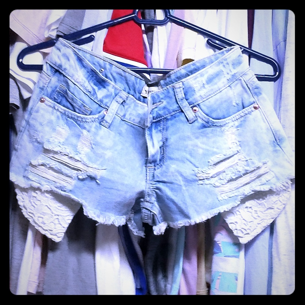 Add to bundle FREE YMI Ripped Denim Shorts Size 0